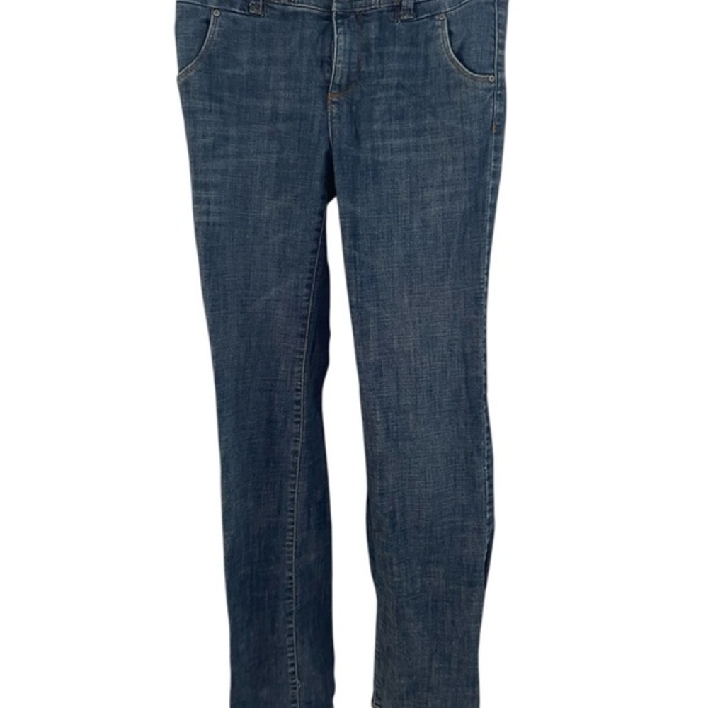 London‎ Jean Victoria's Secret Medium Wash Double Button Straight Leg Jeans
